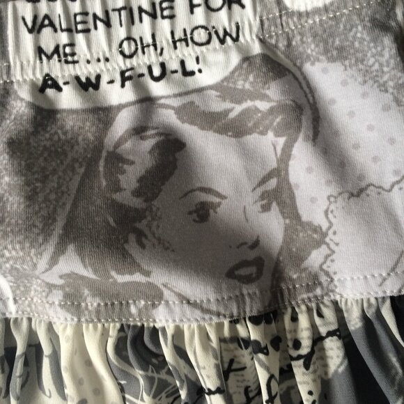 Dolcezza Womens Pleated Skirt Small Paris Travel Fashion Print Polyester - Picture 5 of 10